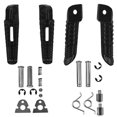 Motorcycle Front Rear Footrest Foot Pegs For Suzuki GSX-R 600 750 GSXR 1000 2006-2018 B-KING 2008-2013