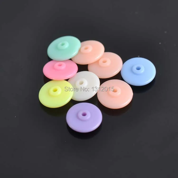 

Wholesale 12x11mm 300pcs Mixed candy Acrylic round Spacer Beads For jewelry handmade YKL0206