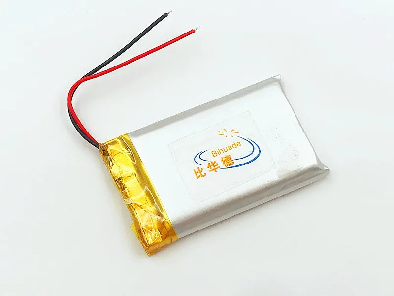 3.7V polymer lithium battery 602540 driving recorder general battery 600mAh 652540 recording pen Rechargeable Li-ion Cell