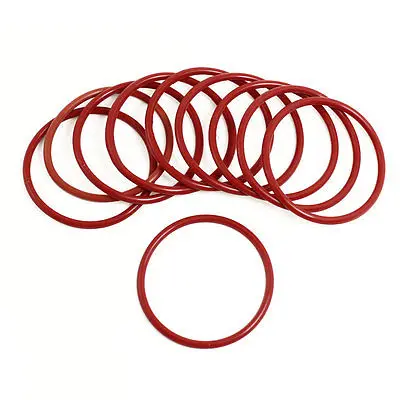 

10pcs 52mm Outside Dia 3mm Thickness Industrial Rubber O Rings Seals