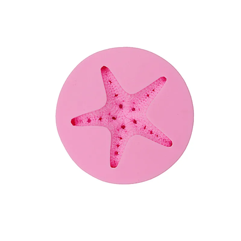 Trumpet starfish candy cakes silicone mold chocolate soap mold dessert decoration mold DIY cakes baking small tools biscuit mold