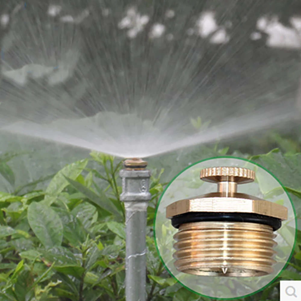 

5Pcs Garden Watering Irrigation Brass Sprinkle G1/2 inch Connector Thread Water Irrigation Spray Nozzle Garden Sprinkler IT193