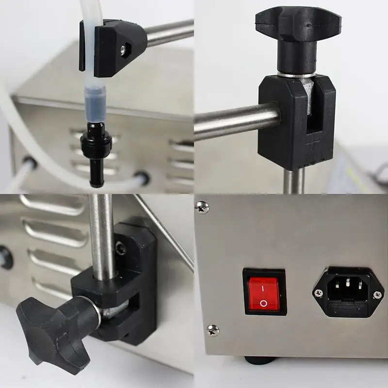 Desktop Digital Control Pump Small Water Liquid Filling Machine Semi Automatic Bottle Beer Filler GFK160 Commercial 5-3500ML