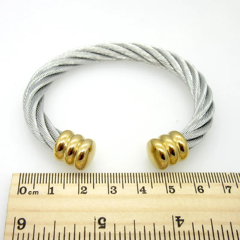 Men Or Women Fashion Europe And America Popular Steel Wire Rope Weaving Twist Bracelet Hot Selling Gift Bracelets