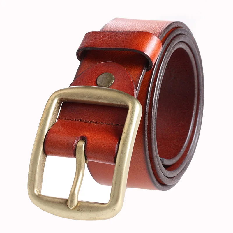 

Hongmioo Designer Belts Men High Quality Genuine Leather Belt Men For Cowboy Harness Belt Fashion Mans Belt With Brown Straps