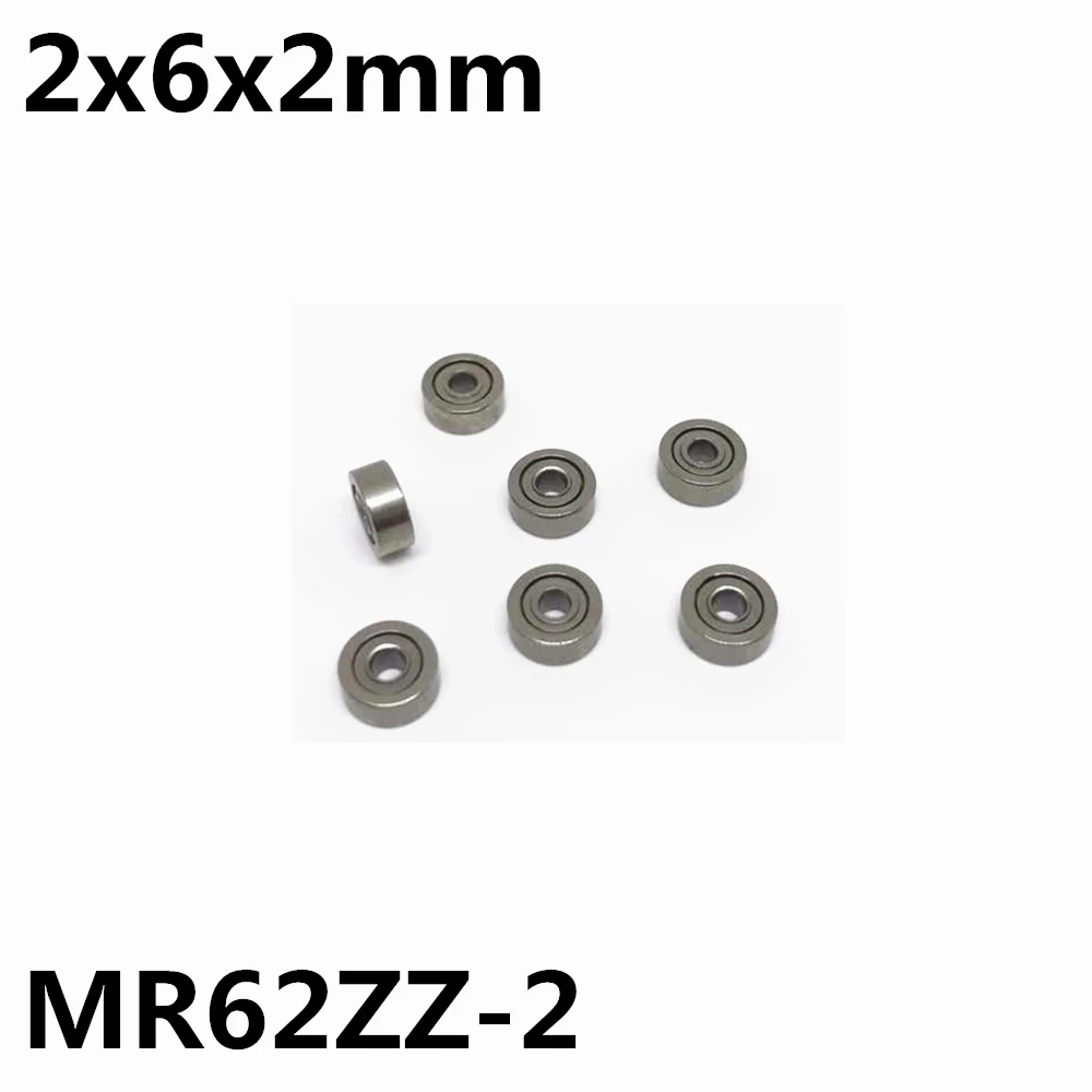 

50Pcs MR62ZZ-2 692-2 R-620ZZ 2x6x2 mm Deep groove ball bearing Miniature bearing High qualit