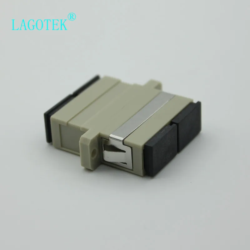 100PCS SC UPC Duplex Mulit-mode Fiber optic Adapter SC Optical fiber coupler SC UPC Fiber flange SC connector Free shipping