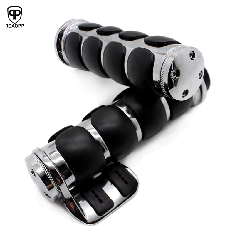 ROAOPP 22mm 25mm Motorcycle Grips Handlebar Hand Grip For Kawasaki Vulcan VN 900 1500 1600 Classic Suzuki Harley Honda Yamaha