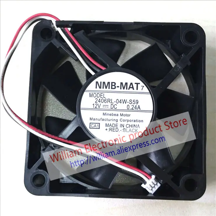 

New Original 2406RL-04W-S59 CA1 6CM 60*60*15MM 12V 0.24A Projector Cooling Fan