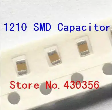 

50PCS smd capacitor 1210 104M 0.1uf 100NF 50V