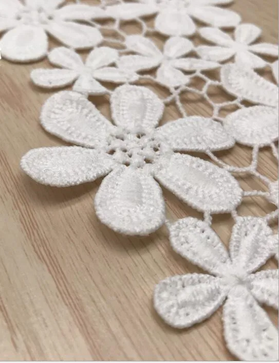 High Quality Beautiful White black Lace Ribbon Tape  Lace Trim DIY Embroidered For Sewing Decoration  lace fabric