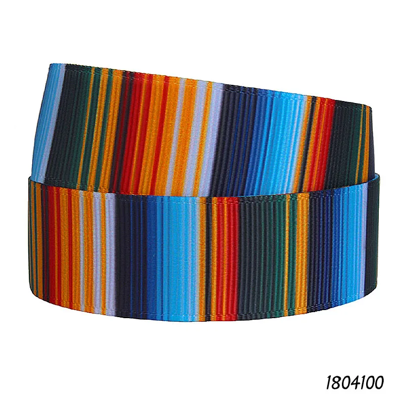 

FLRA Ribbon (50 yards/lot) Kids hair decoration heat transfer rainbow gradient printed grosgrain ribbons