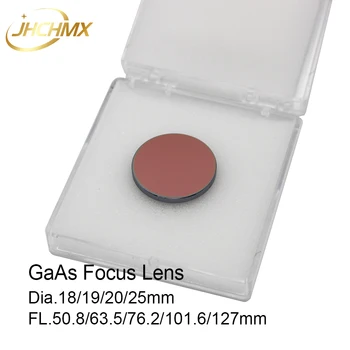 JHCHMX GaAs focus lens Dia.18/19.05/20/25mm FL.50.8/63.5/76.2/101.6/127mm 1.5-5" CO2 Laser Engraving Cutting Machines