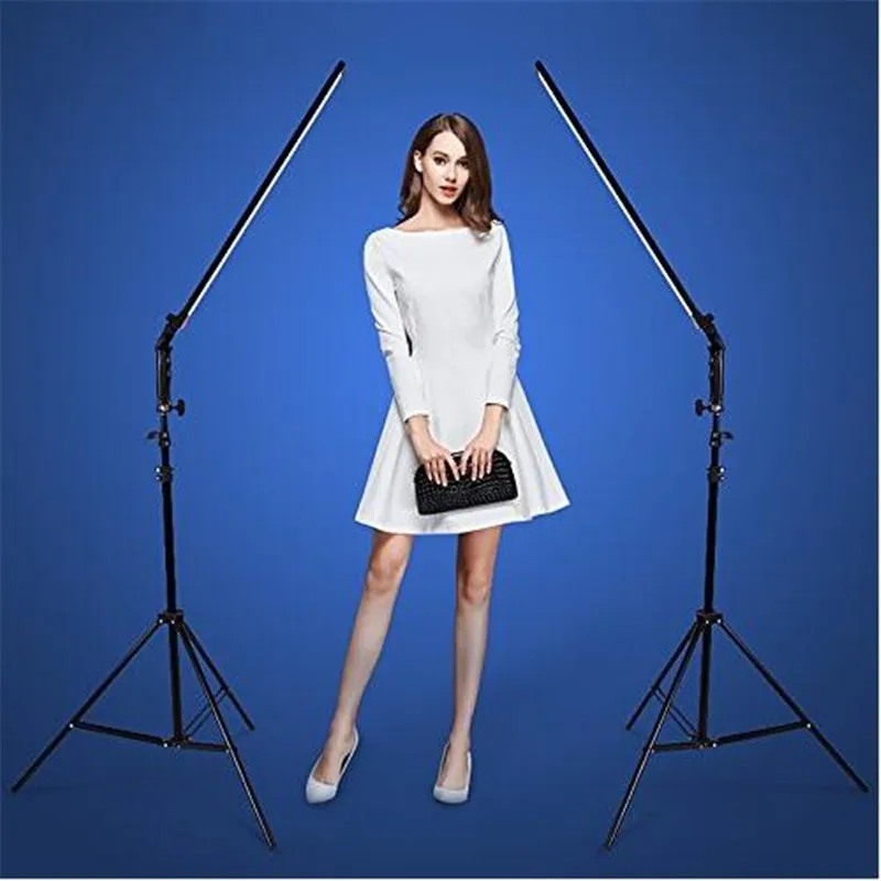 60CM 30W 5500K Photo Studio Dimmable Lighting Kit ,2x2M Light Stand ,2xLed Light board ,2x Power Supply, Photography Lighting