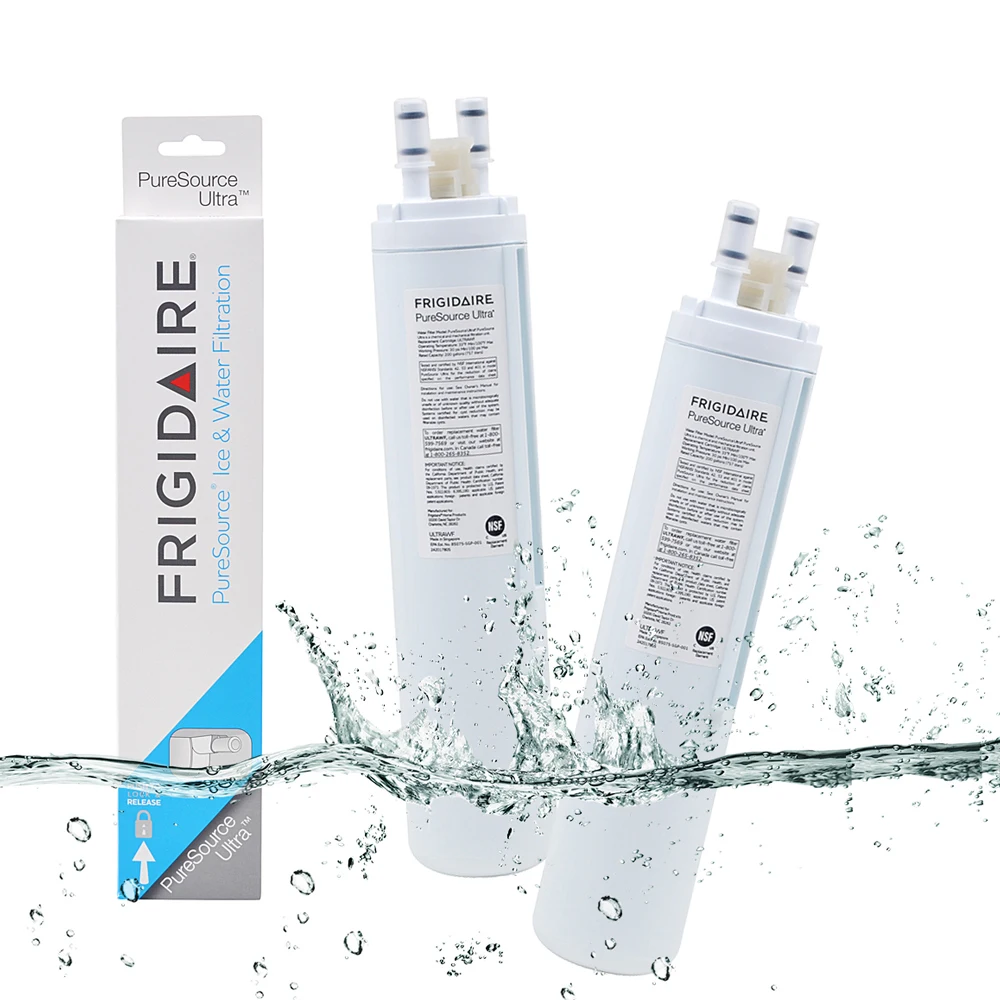 Frigidaire Ultrawf pusource 1 냉장고 얼음 및 물 필터 2 개용 물 필터 교체용, 탄소 필터/많은