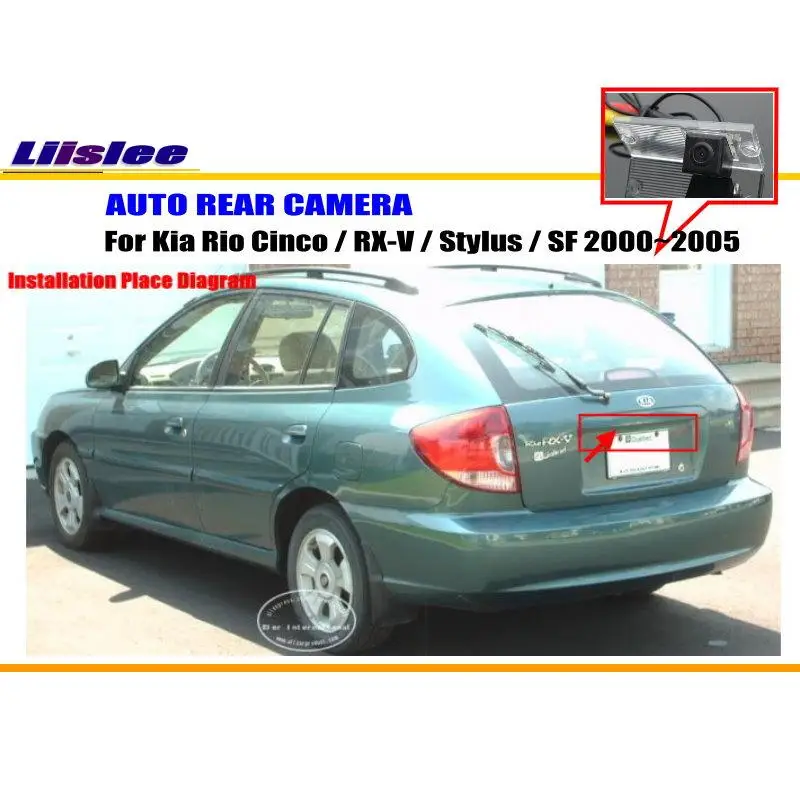 

Для Kia Rio 5/RX-V/Stylus/SF 2000-2005 Автомобильная камера заднего вида, резервная парковочная задняя Автомобильная HD фотокамера, комплект аксессуаров