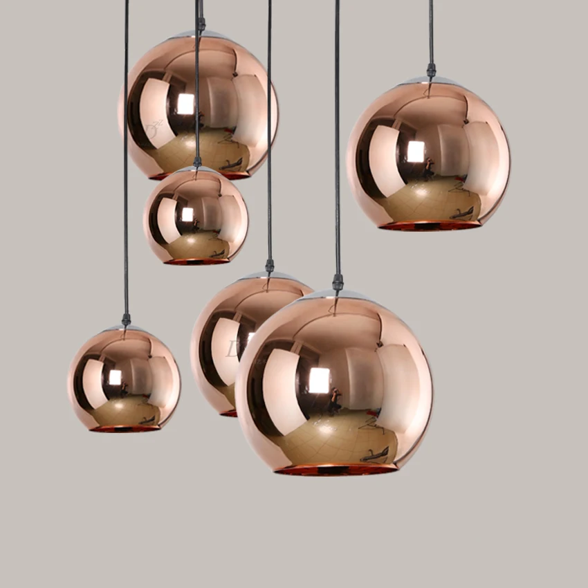 

Fashion colour glass Single Head LED Pendant lamp for indoor Vintage Glasses Lampshade For Cafe Bar Dining Room Pendant Lighting