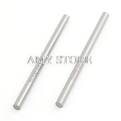 6mm x 100mm HSS Graving Tool Round Turning Lathe Carbide Bars Stick 2PCS