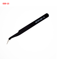 1Pc VETUS ESD-15 Tweezers  Resists Corrosion Safe Anti-static  Precision Diy Hand Tool