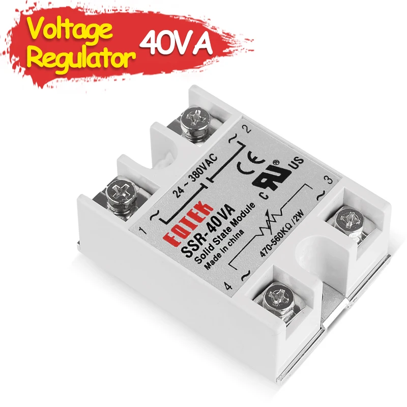 40VA SSR Shift Module Voltage Regulator Single Phase Solid State Relay Volt Regulator Fully Isolated Resistance