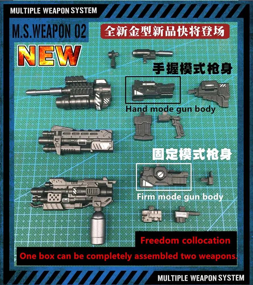 YH M.S. Weapon 02 set Special for Metal Slug Super Vehicle MG model