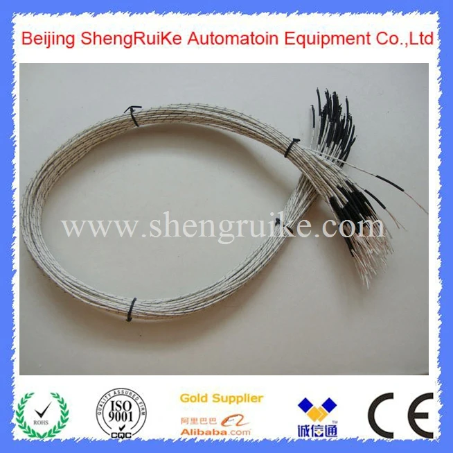 K Type Welding  thermocouple NoConnector  ,Finerglass coated  length 1000mm