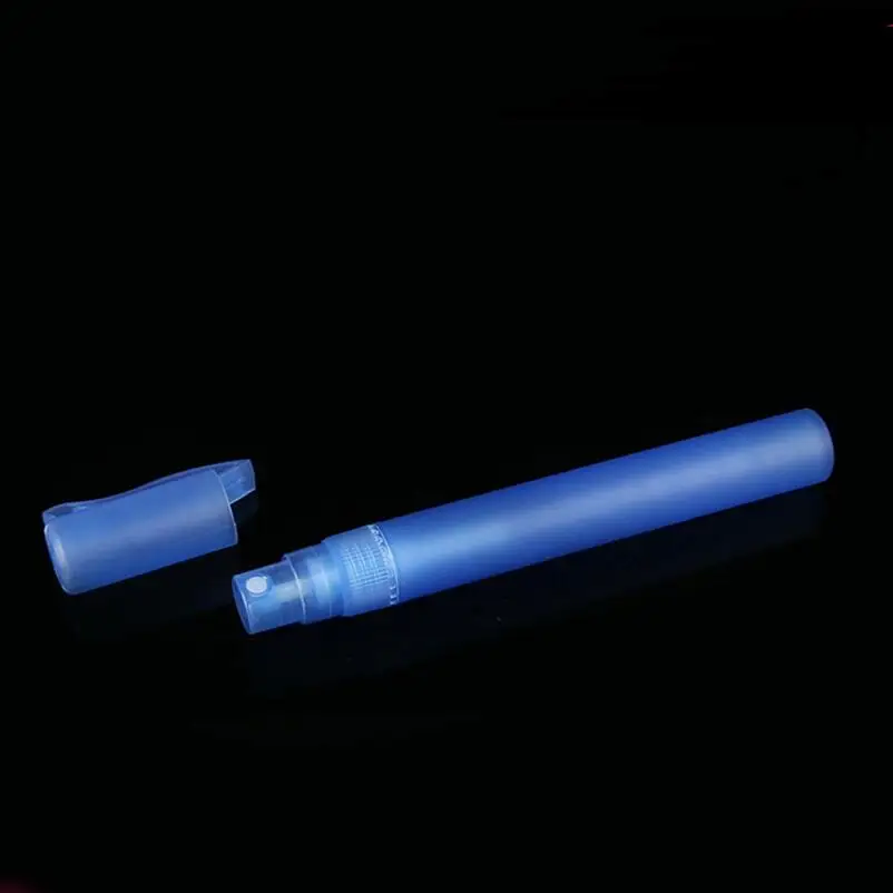 Mini flaconi spray per tubi in plastica da 10 ml all'ingrosso, flacone spray per profumo per campioni da viaggio da 10 cc LX1064