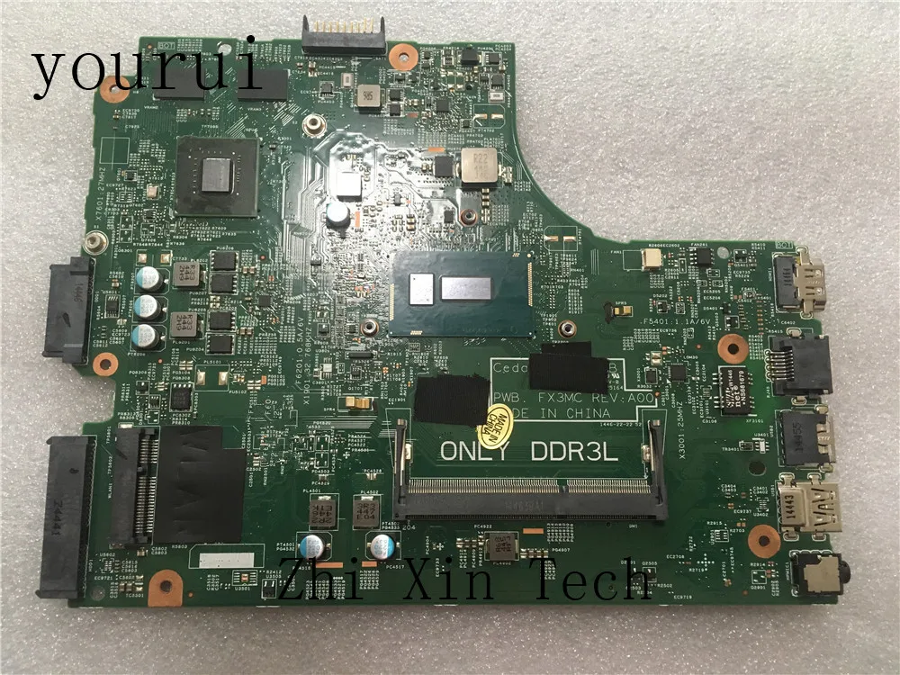 

Yourui CN-0T7TC4 0T7TC4 T7TC4 для Dell Inspiron 3542 3543 3443 ноутбук процессор Материнская плата i5-5200u DDR3 тесты работать идеально