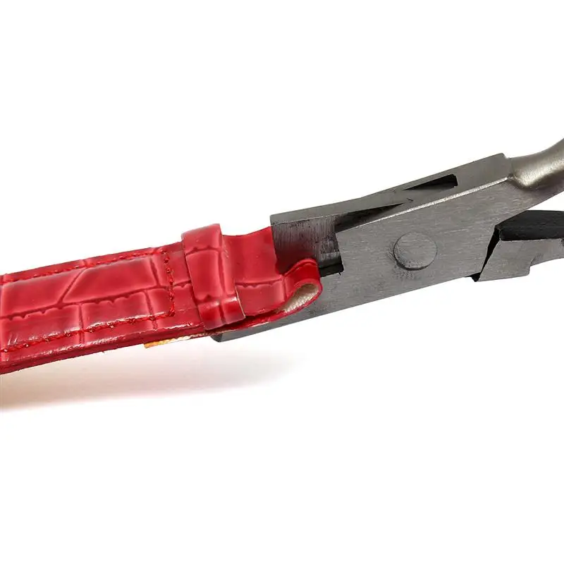 Cinturino Da Polso In Pelle Bovina Con Tacca Modello Fiammato Per Bracciale Maschio GC Gu-ess Pasha 20*11mm 22*13mm Cinturino Con Estremà A Tacca Cintura A Farfalla - Foto 4