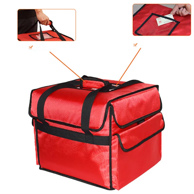 12V pizza insulation package thermostat heated suitcase Ice pack travel takeaway box lunch bag food delivery handbag waterproof