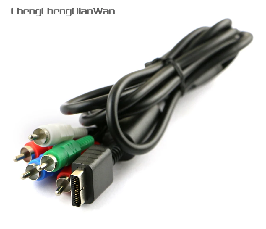 

ChengChengDianWan 50pcs/lot HIGH QUALITY NEW HD Component AV Video-Audio Cable Cord for Playstation 2 3 PS2 PS3 Slim