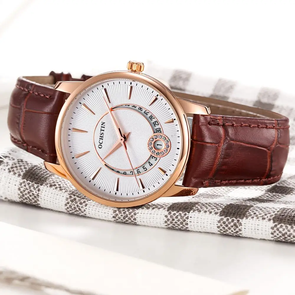 OCHSTIN Rose Gold Watch Women Quartz Watches  Ladies Top Brand Luxury Female Wrist Watch Girl Clock Business Relogio Feminino