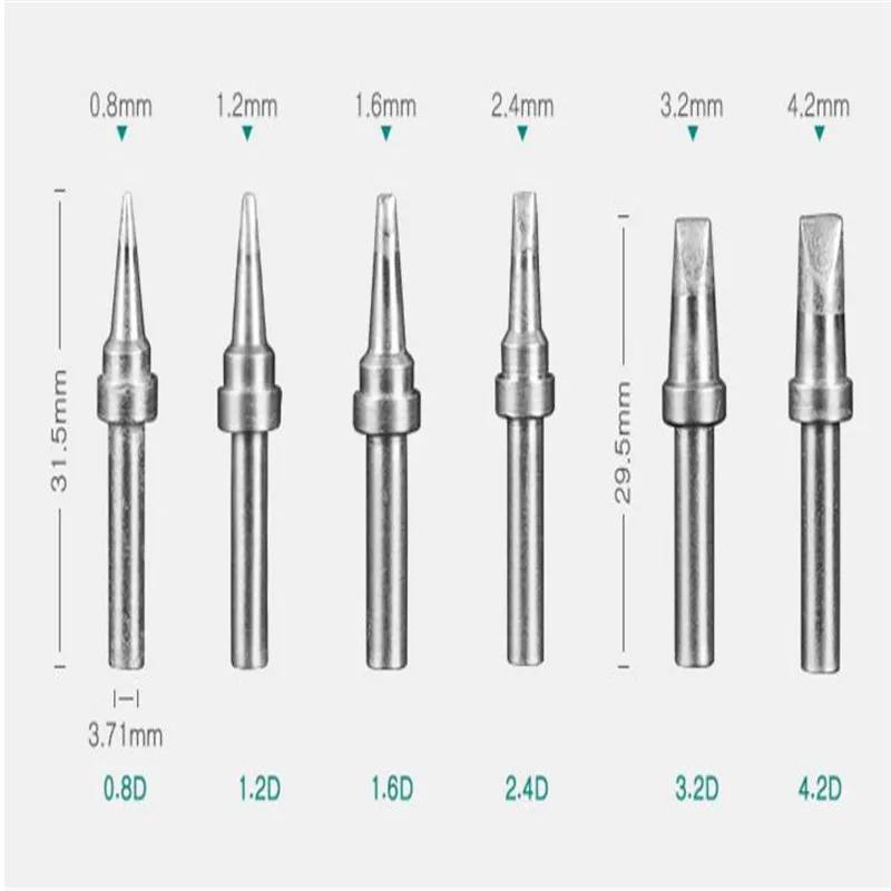 1PCS Original QUICK 200-K IronTips For The QUICK 203 / 203H / 204 / 204H / 203D / 376D / 712 Soldering Station Iron Head