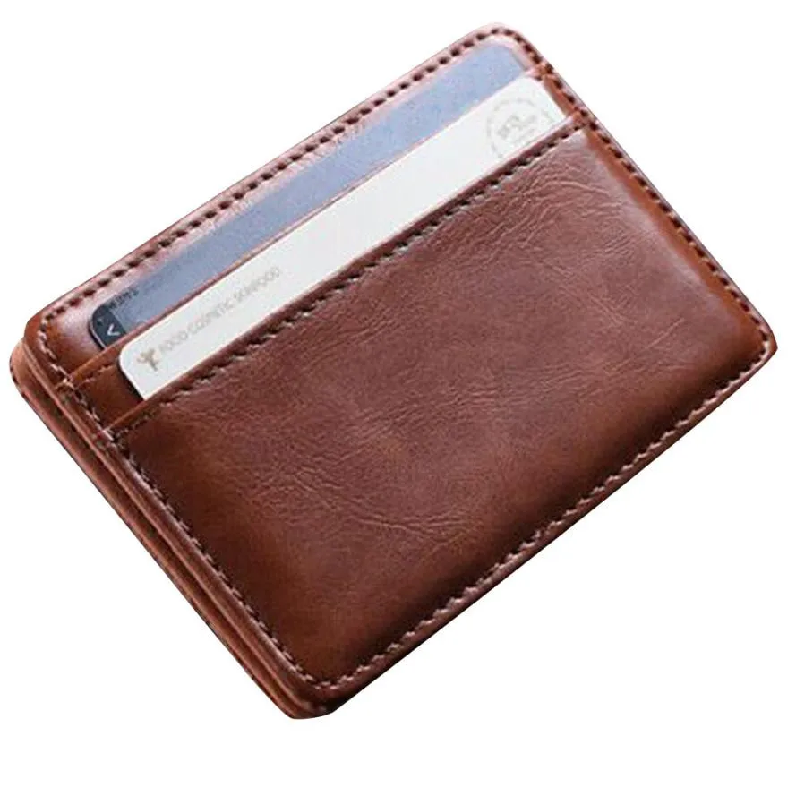 

Fashion Leather Wallet Wallet ID Credit Card Holder Male Small Wallet Wallets Car-covers Multi-card Position -15