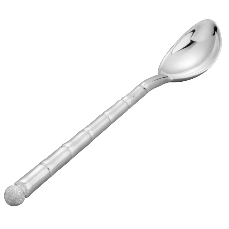 S999 sterling silver handmade coffee spoon dessert, ice cream, teaspoon picnic kitchen accessories