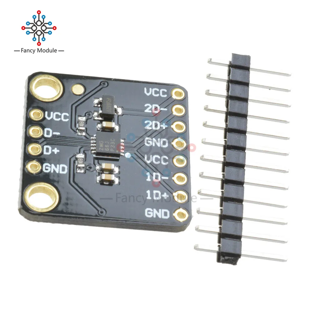 TS3USB221 USB 2.0 ad alta velocità (480Mbps) 1:2 Multiplexer a interruttore di Demultiplexer con modulo scheda di attivazione singola