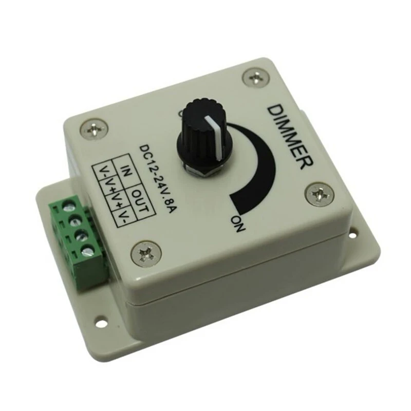 1 channle dimmer (Rotating) LED dimmer Controller DC12-24V input Output current 8A*1 channel output power 12V 96W 24V 192W