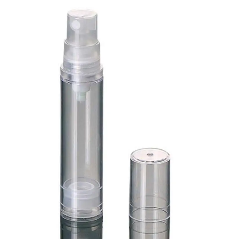 

Wholesale 200pcs/lot Transparent Plastic Refillable Bottle 10ml Vacuum Cosmetics Spray Bottles