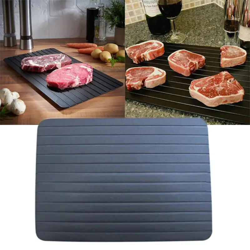 

23x16.5cm Fast Defrosting Meat Tray Rapid Safety Thawing Tray For Frozen Food Meat Kitchen