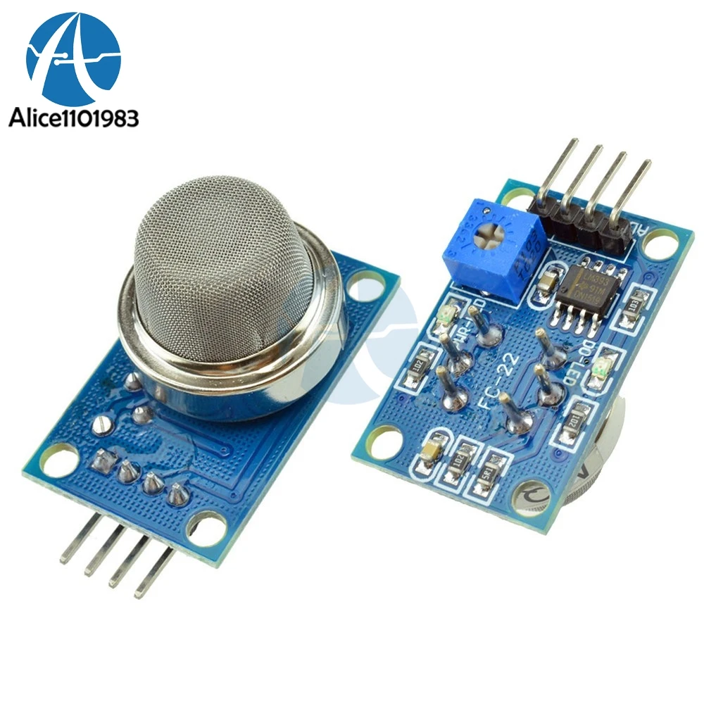 Methane Gas Sensor Shield Module Board MQ-5 MQ5 for Arduino Methane Detector LM393 ZYMQ-5 DC 5V TTL Level Output Signal Low