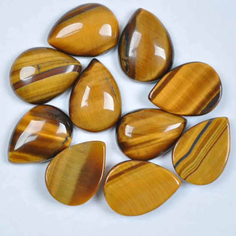 18x13MM Tigereye Bead Teardrop CAB Jewelry For Woman Gift Making (10 pcs/lot) H116