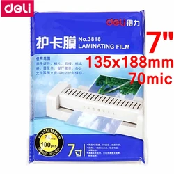 100PCS/lot Deli 3818 hot pouch laminator film 7