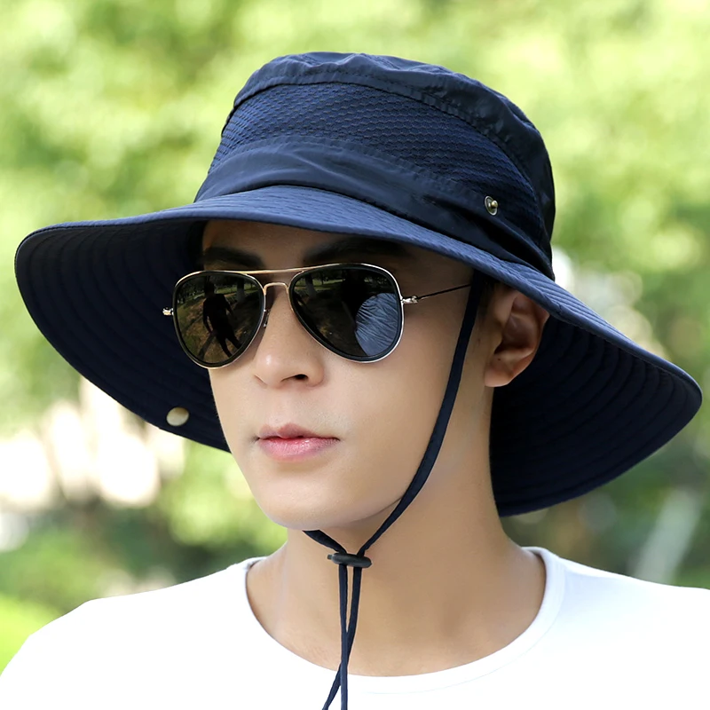 

Men Sunshade Cap Summer Fisherman Outdoor Travel Leisure Korean Version Hat Fashion Mountaineering Fishing Sunscreen Caps H115