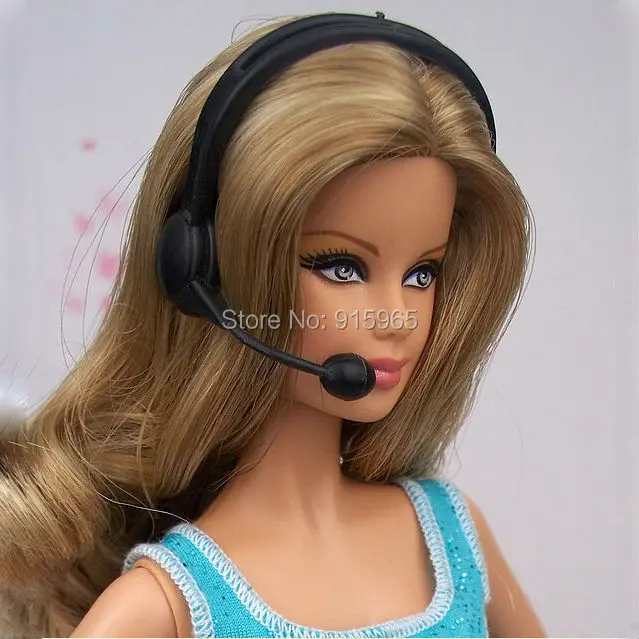 Free shipping new arrival wholesales 100pcs/lot  Headset microphone accessory  for barbie doll