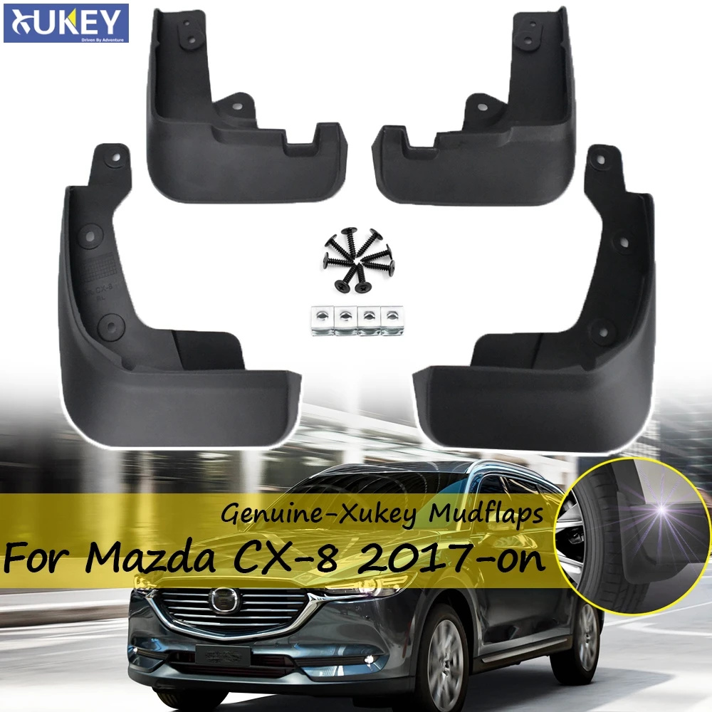 OE Styled Molded Car Mud Flaps For Mazda CX-8 CX 8 CX8 2017 -on KG Mudflaps Splash Guards Flap Mudguards Car Styling 2018 2019