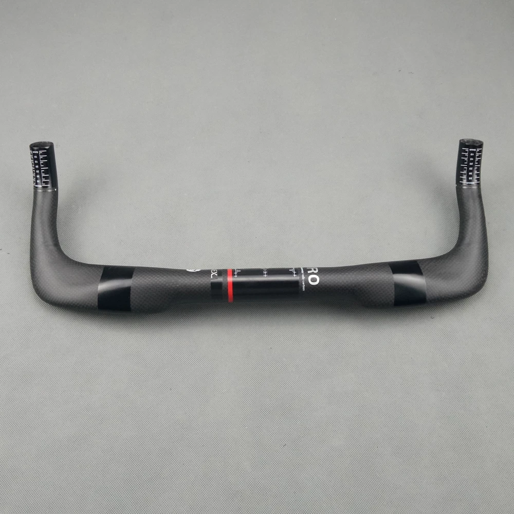 Bicycle Bullhorn handlebar Carbon TT Bar Road Rest Handlbars Bike Black 3K Matte 31.8*380/400/420/440mm  Triathlon Handlebar