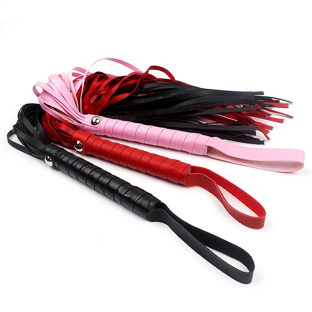 IKOKY Fetish Spanking Paddle Bondage Flogger Adult Games Flirt Sex Whip Sex Toys For Couples Sexy Knout PU Leather SM Products