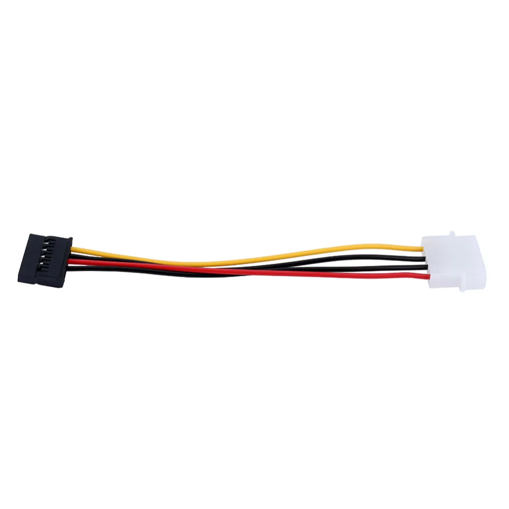 4 Pin IDE Molex Male to 15 Pin Serial ATA SATA Hard Drive Adapter Power Cable