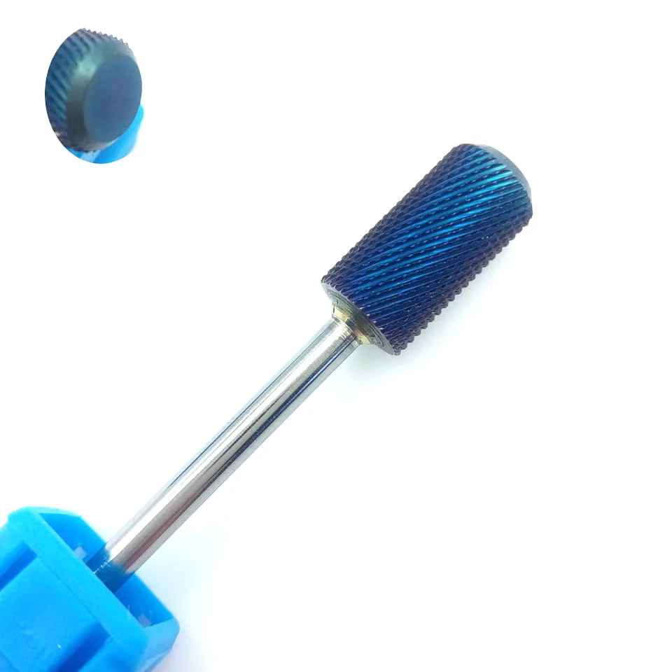 HYTOOS Blue & Rainbow Nail Drill Bit Set