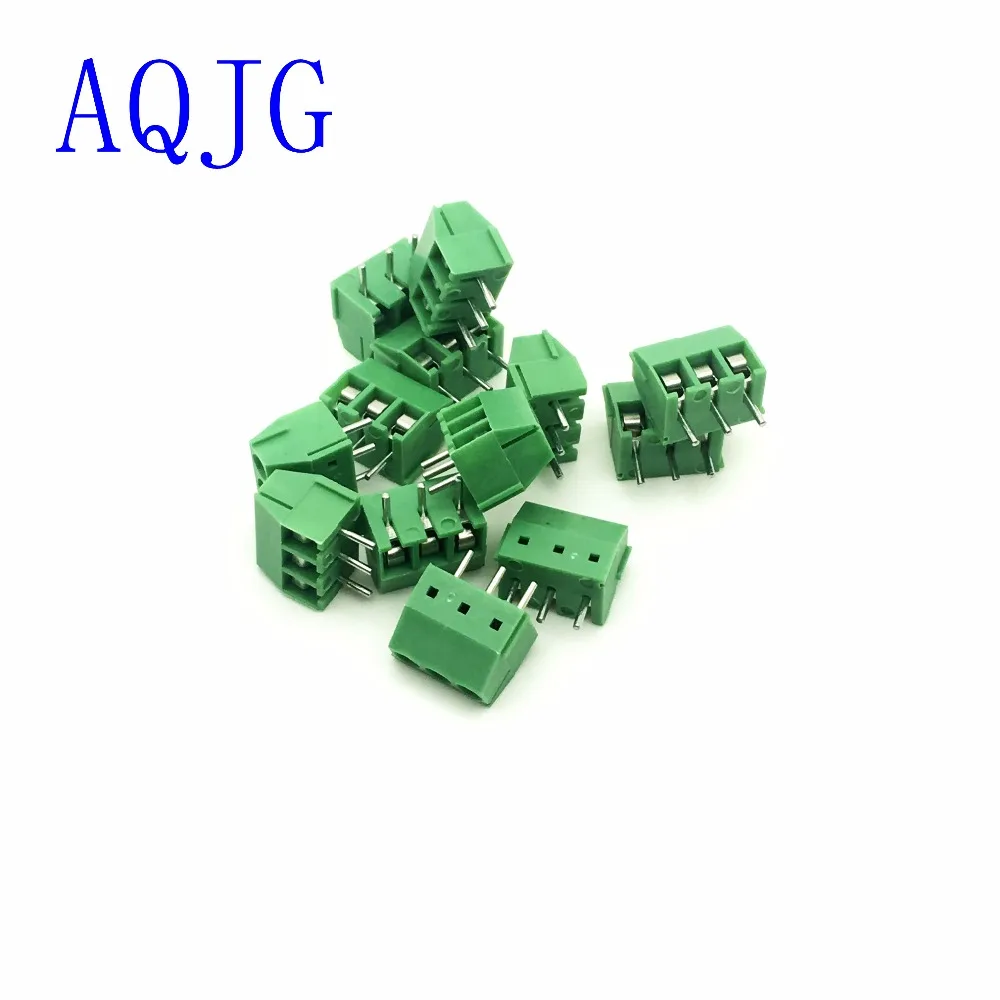 100PCS KF350-3.5-3P KF350 3Pin 3.5mm Pin PCB Screw Terminal Block Screw Terminal Block Connector free shipping AQJG